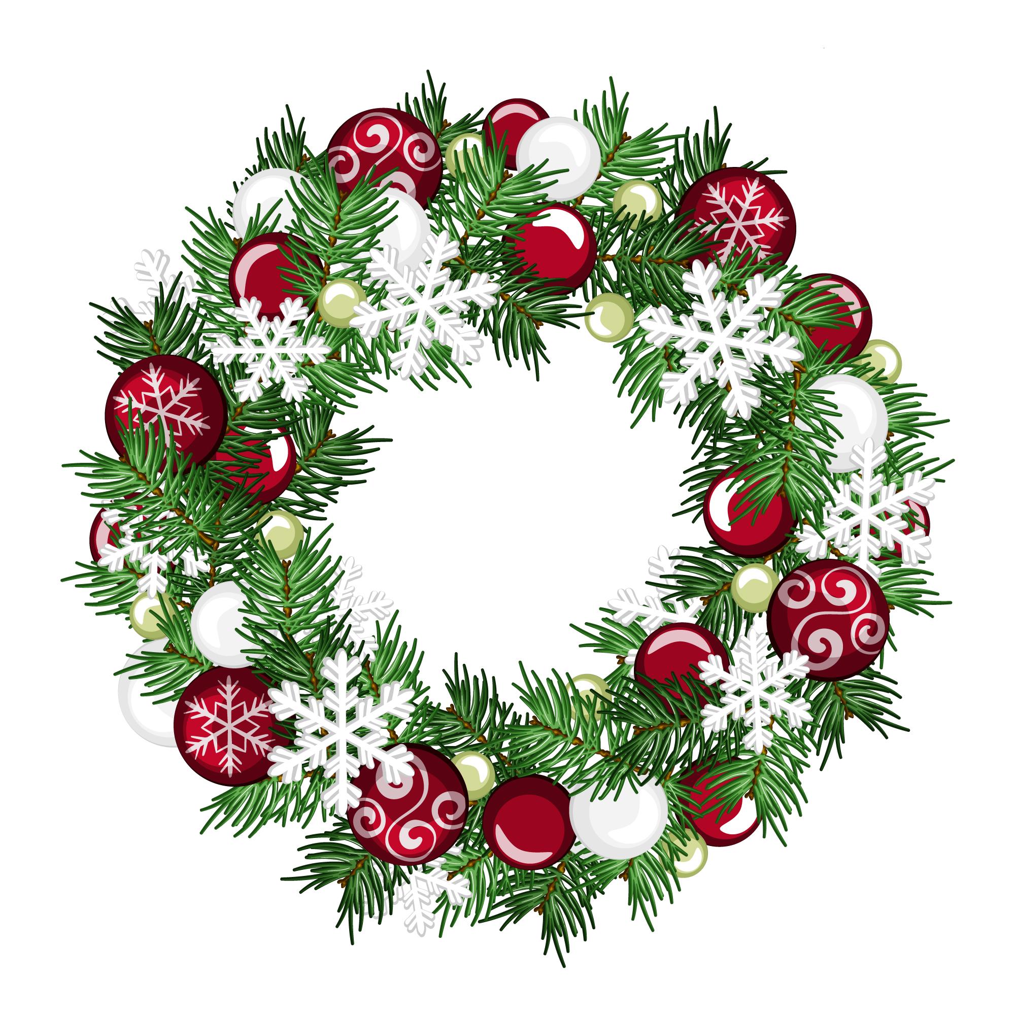 Holiday Wreath Designed by Freepik